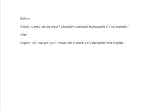 translate polish english norwegian quickly and accurately