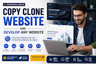 copy clone website and develop any website