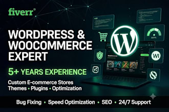 complete wordpress website design as full stack developer