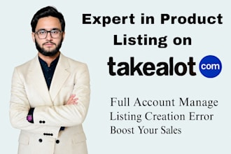 create and manage takealot listings