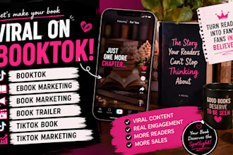 do booktok book ebook marketing promotion book trailer tiktok kdb book marketing