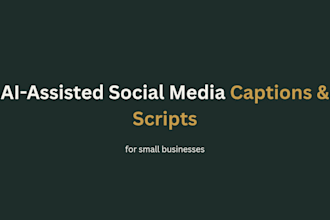 write ai assisted social media captions and short form video scripts