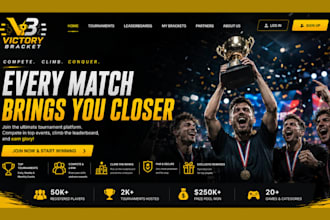design esport website gaming website football website esport tournament website