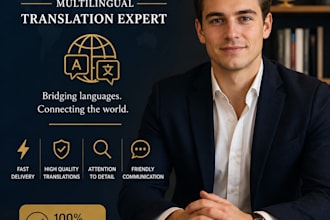 translate texts accurately and professionally in multiple languages