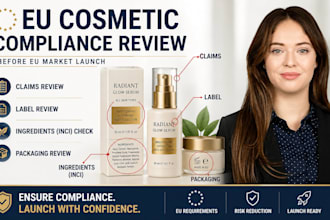 review cosmetic labels, claims, ingredients and packaging before eu market