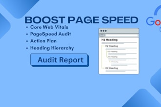 do website core web vitals and page speed performance audit