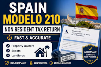 prepare and file your spain non resident tax return modelo 210 irnr tax