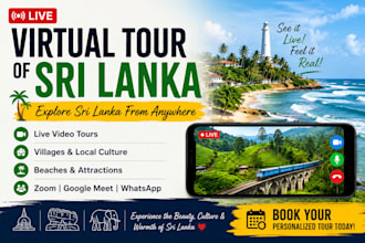 give you a live virtual tour of sri lanka