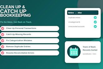 fix messy bookkeeping and catch up on your accounts