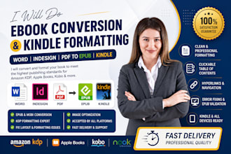 do ebook conversion word indesign pdf to epub kindle formatting