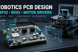 develop robotics pcb motor driver ros2 esp32 lidar imu uart spi i2c can hardware