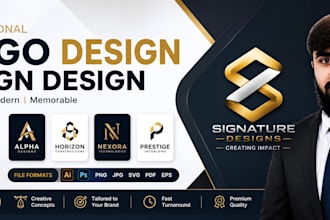 design a premium signature logo
