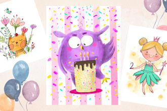 draw birthday invitation card