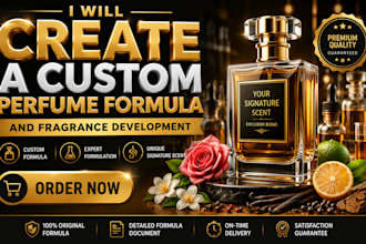 create a custom perfume formula and fragrance development