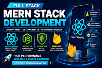 develop saas mvp react native mobile app with firebase