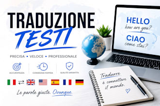 translate your book or document between italian english and spanish