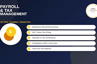 manage payroll processing and tax filing for your business