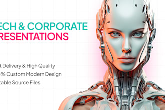 design a professional corporate or IT pitch deck