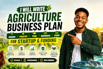 write organic poultry fish greenhouse farm agriculture startup business plan