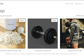 build a fully functional woocommerce online store or shopping website