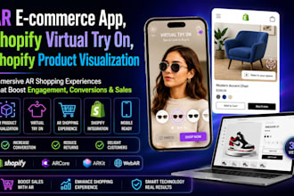 develop ar ecommerce app, shopify virtual try on, shopify product visualization