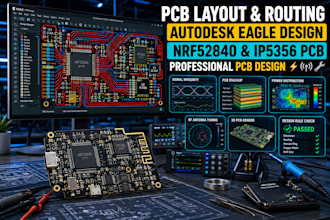 design pcb layout pcb routing rf nrf52840 ip5356 eagle routing altium designer