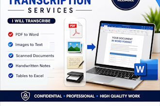 convert scanned PDF, images and handwritten notes to word