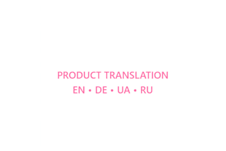 translation and writing of product descriptions
