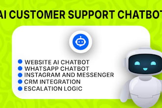 build your ai customer support chatbot for website and whatsapp