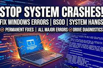 fix your windows system errors and blue screen issues