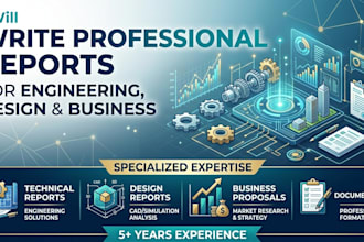 write professional electrical engineering project reports