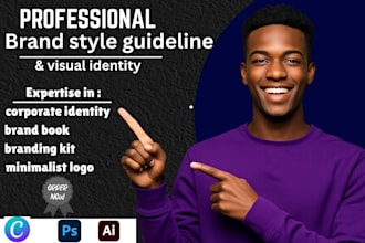 design brand identity design, brand kit, logo branding, brand guidelines