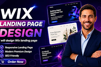 wix landing page design, wix landing page designer wix landing page design