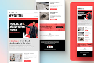 design branded mailchimp email template newsletter