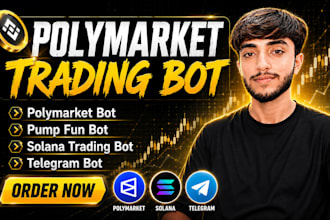 develop a polymarket trading bot solana bot and telegram bot