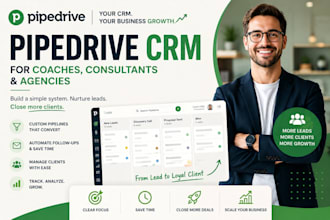 build pipedrive CRM for coaches and consultants