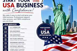 form your US llc ein itin tax filing and trademark