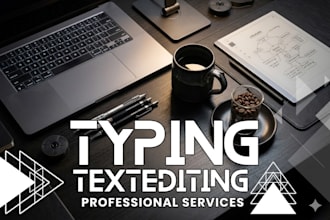 provide fast and accurate typing services
