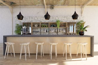 design a luxury bali themed resort with realistic 3d renders