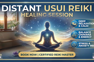 perform a distant usui reiki healing session for alignment and peace