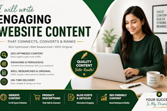 write SEO engaging website content