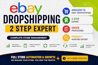 be your ebay dropshipping virtual assistant and 2step va