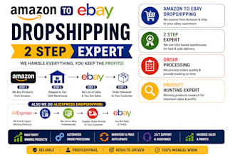be your ebay va, amazon to ebay dropshipping virtual assistant