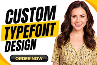 create custom ttf otf typefont typeface metadata font design minimalist logo