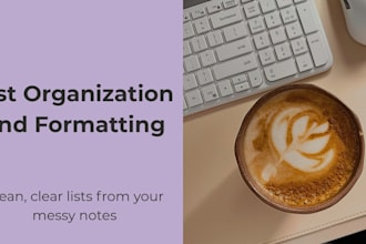organize, categorize, and clean up your messy lists or brain dumps