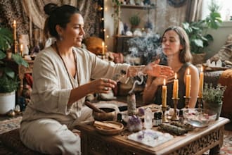 perform a spiritual cleansing and energy balancing ritual