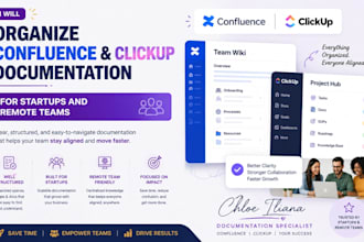 organize confluence and clickup documentation for startups and remote teams