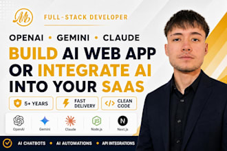 build ai web app or integrate ai into your saas