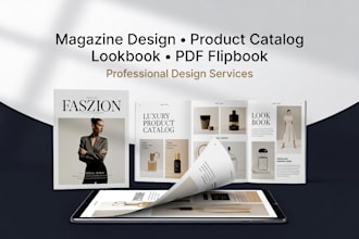 do magazine design, product catalog, lookbook worksheet, convert pdf to flipbook