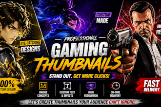 create fast and professional gaming thumbnails